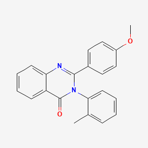 molecular formula C22H18N2O2 B10883989 2-(4-methoxyphenyl)-3-(2-methylphenyl)quinazolin-4(3H)-one 