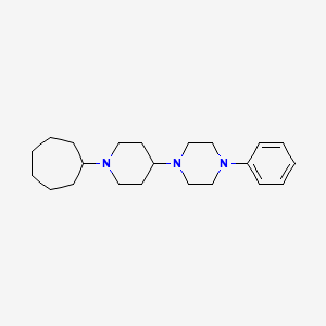 1-(1-Cycloheptylpiperidin-4-yl)-4-phenylpiperazine