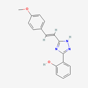 2-{5-[(E)-2-(4-Methoxy-phenyl)-vinyl]-2H-[1,2,4]triazol-3-yl}-phenol