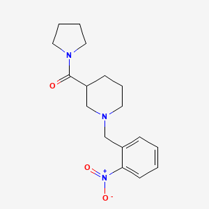 [1-(2-Nitrobenzyl)piperidin-3-yl](pyrrolidin-1-yl)methanone