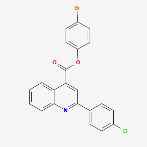 4-Bromophenyl 2-(4-chlorophenyl)quinoline-4-carboxylate