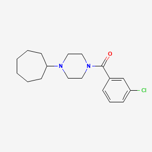 (3-Chlorophenyl)(4-cycloheptylpiperazin-1-yl)methanone