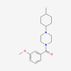 (3-Methoxyphenyl)[4-(4-methylcyclohexyl)piperazin-1-yl]methanone