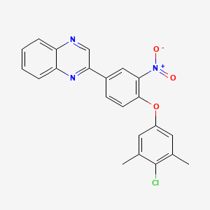 2-[4-(4-Chloro-3,5-dimethylphenoxy)-3-nitrophenyl]quinoxaline