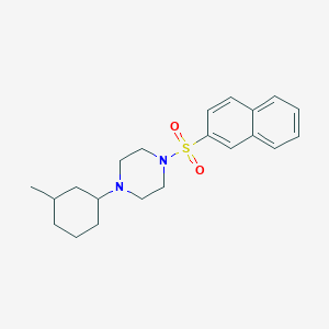 1-(3-Methylcyclohexyl)-4-(naphthalen-2-ylsulfonyl)piperazine