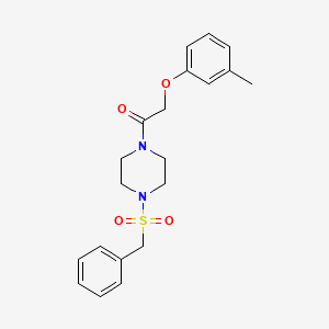 1-[4-(Benzylsulfonyl)piperazin-1-yl]-2-(3-methylphenoxy)ethanone