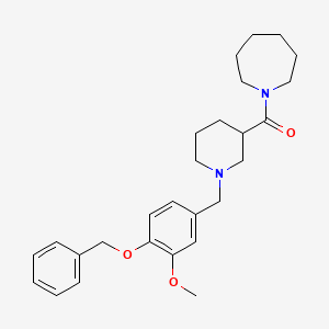 Azepan-1-yl{1-[4-(benzyloxy)-3-methoxybenzyl]piperidin-3-yl}methanone