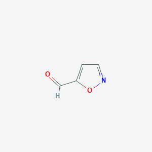 molecular formula C4H3NO2 B108842 异恶唑-5-甲醛 CAS No. 16401-14-2