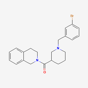 molecular formula C22H25BrN2O B10884213 [1-(3-bromobenzyl)piperidin-3-yl](3,4-dihydroisoquinolin-2(1H)-yl)methanone 