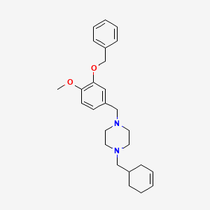 1-[3-(Benzyloxy)-4-methoxybenzyl]-4-(cyclohex-3-en-1-ylmethyl)piperazine