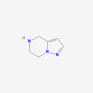 molecular formula C6H9N3 B108843 4,5,6,7-四氢吡唑并[1,5-a]吡嗪 CAS No. 792163-25-8
