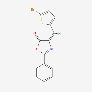 (E)-4-((5-Bromothiophen-2-yl)methylene)-2-phenyloxazol-5(4H)-one