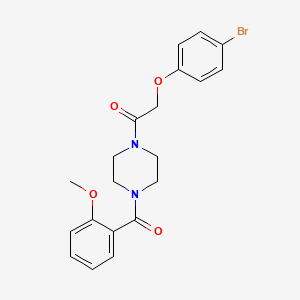 2-(4-Bromophenoxy)-1-{4-[(2-methoxyphenyl)carbonyl]piperazin-1-yl}ethanone