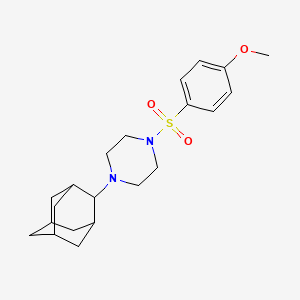 molecular formula C21H30N2O3S B10884370 1-(2-Adamantyl)-4-[(4-methoxyphenyl)sulfonyl]piperazine 