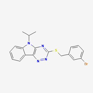 3-[(3-bromobenzyl)sulfanyl]-5-(propan-2-yl)-5H-[1,2,4]triazino[5,6-b]indole