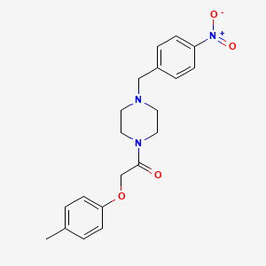 molecular formula C20H23N3O4 B10884393 2-(4-Methylphenoxy)-1-[4-(4-nitrobenzyl)piperazin-1-yl]ethanone 