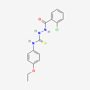 2-[(2-chlorophenyl)carbonyl]-N-(4-ethoxyphenyl)hydrazinecarbothioamide