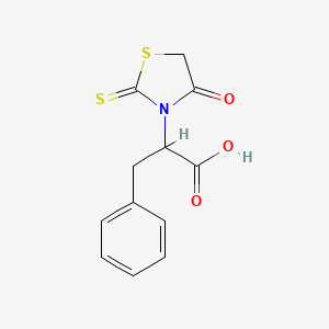 2-(4-Oxo-2-thioxo-1,3-thiazolidin-3-yl)-3-phenylpropanoic acid