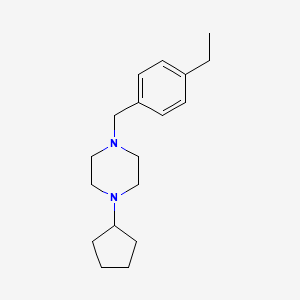 1-Cyclopentyl-4-(4-ethylbenzyl)piperazine