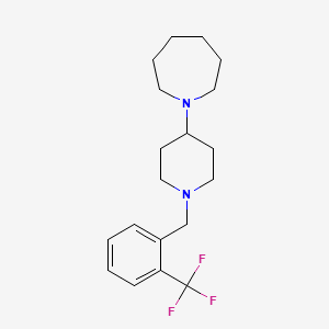 1-{1-[2-(Trifluoromethyl)benzyl]piperidin-4-yl}azepane