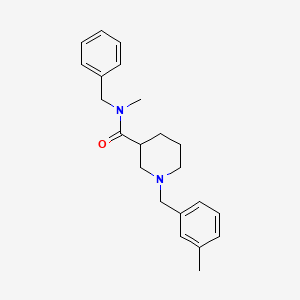 N-benzyl-N-methyl-1-(3-methylbenzyl)piperidine-3-carboxamide