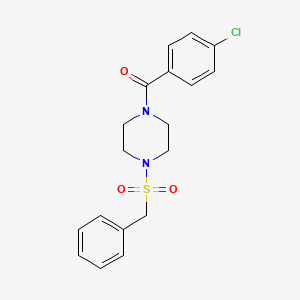 1-(4-Chlorobenzoyl)-4-phenylmethanesulfonylpiperazine