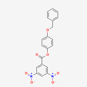 molecular formula C20H14N2O7 B10884571 (4-phenylmethoxyphenyl) 3,5-dinitrobenzoate 