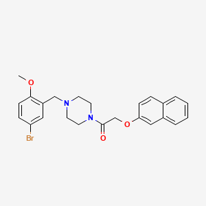 1-[4-(5-Bromo-2-methoxybenzyl)piperazin-1-yl]-2-(naphthalen-2-yloxy)ethanone