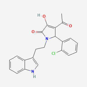 4-Acetyl-5-(2-chlorophenyl)-3-hydroxy-1-[2-(1H-indol-3-YL)ethyl]-1,5-dihydro-2H-pyrrol-2-one