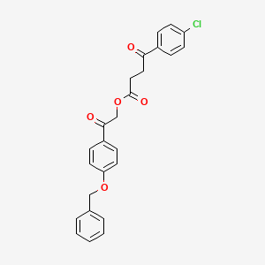 2-[4-(Benzyloxy)phenyl]-2-oxoethyl 4-(4-chlorophenyl)-4-oxobutanoate