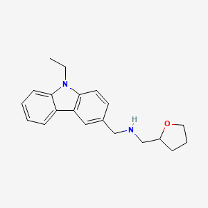 1-(9-ethyl-9H-carbazol-3-yl)-N-(tetrahydrofuran-2-ylmethyl)methanamine