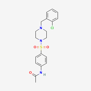 N-(4-{[4-(2-chlorobenzyl)piperazin-1-yl]sulfonyl}phenyl)acetamide