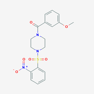 (3-Methoxyphenyl){4-[(2-nitrophenyl)sulfonyl]piperazin-1-yl}methanone