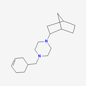 1-(Bicyclo[2.2.1]hept-2-yl)-4-(cyclohex-3-en-1-ylmethyl)piperazine