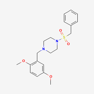 molecular formula C20H26N2O4S B10884769 1-(Benzylsulfonyl)-4-(2,5-dimethoxybenzyl)piperazine 