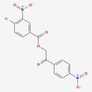 2-(4-Nitrophenyl)-2-oxoethyl 4-bromo-3-nitrobenzoate