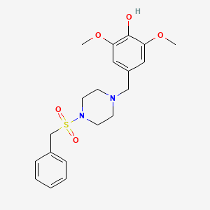 molecular formula C20H26N2O5S B10884781 4-{[4-(Benzylsulfonyl)piperazin-1-yl]methyl}-2,6-dimethoxyphenol 