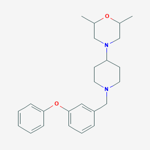 2,6-Dimethyl-4-[1-(3-phenoxybenzyl)piperidin-4-yl]morpholine