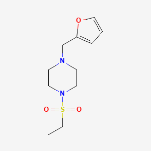 molecular formula C11H18N2O3S B10884783 1-(Ethylsulfonyl)-4-(2-furylmethyl)piperazine 