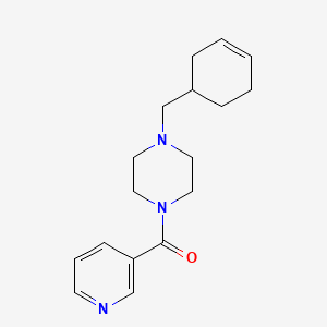 [4-(Cyclohex-3-en-1-ylmethyl)piperazin-1-yl](pyridin-3-yl)methanone