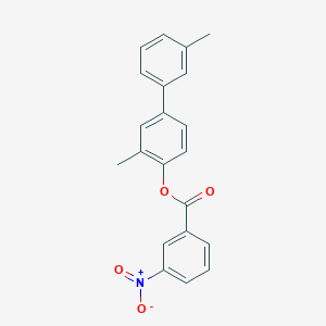 molecular formula C21H17NO4 B10884813 3,3'-Dimethylbiphenyl-4-yl 3-nitrobenzoate 