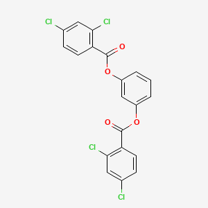 molecular formula C20H10Cl4O4 B10884825 Benzene-1,3-diyl bis(2,4-dichlorobenzoate) 