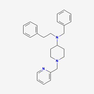 N-benzyl-N-(2-phenylethyl)-1-(pyridin-2-ylmethyl)piperidin-4-amine