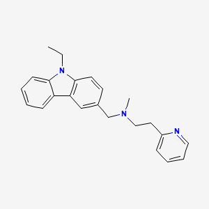 N-[(9-ethyl-9H-carbazol-3-yl)methyl]-N-methyl-2-(pyridin-2-yl)ethanamine