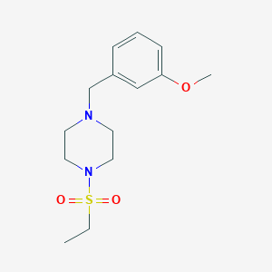 molecular formula C14H22N2O3S B10884851 1-(Ethylsulfonyl)-4-(3-methoxybenzyl)piperazine 