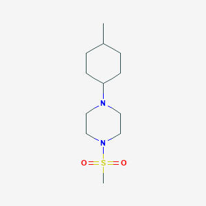 molecular formula C12H24N2O2S B10884864 1-(4-Methylcyclohexyl)-4-(methylsulfonyl)piperazine 