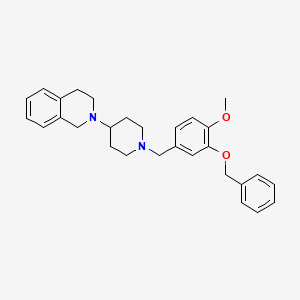 2-{1-[3-(Benzyloxy)-4-methoxybenzyl]piperidin-4-yl}-1,2,3,4-tetrahydroisoquinoline