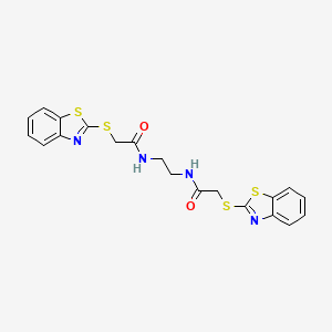 N,N'-ethane-1,2-diylbis[2-(1,3-benzothiazol-2-ylsulfanyl)acetamide]