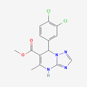 Methyl 7-(3,4-dichlorophenyl)-5-methyl-4,7-dihydro[1,2,4]triazolo[1,5-a]pyrimidine-6-carboxylate