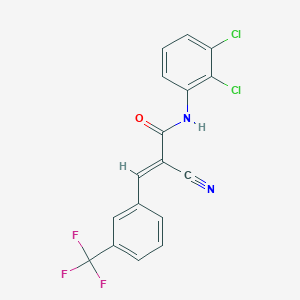 (2E)-2-cyano-N-(2,3-dichlorophenyl)-3-[3-(trifluoromethyl)phenyl]prop-2-enamide